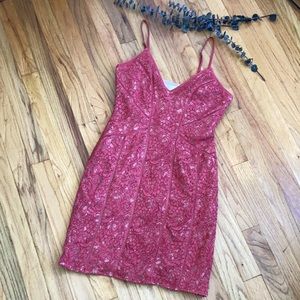 TJD Coral Lace Dress